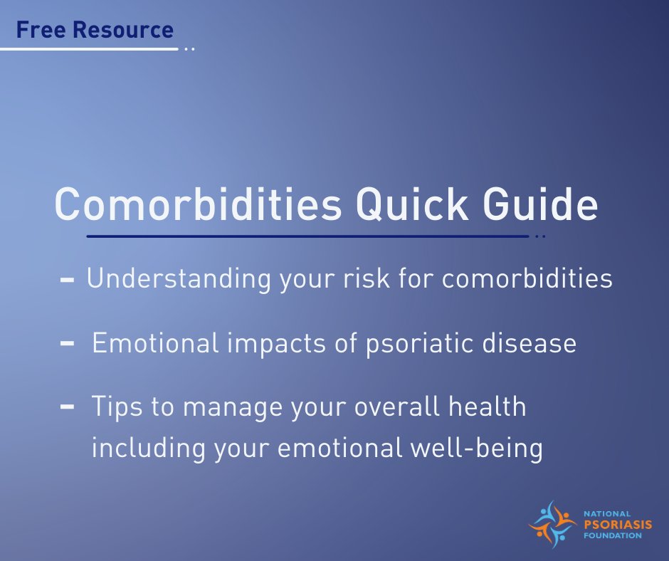 A comorbidity is a disease or condition that occurs because of or is related to a health condition you have, such as psoriasis. Head to our website to request your free Comorbidities Quick Guide ➡️ow.ly/yCN150QI4af