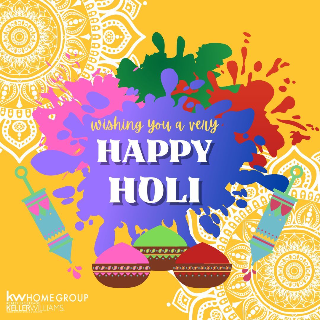 HomeGroupRealty's tweet image. May the spirit of Holi bring joy and positivity into your life today. Let's embrace the beauty of diversity and paint our world with love and unity. Happy Holi! 🎉❤️