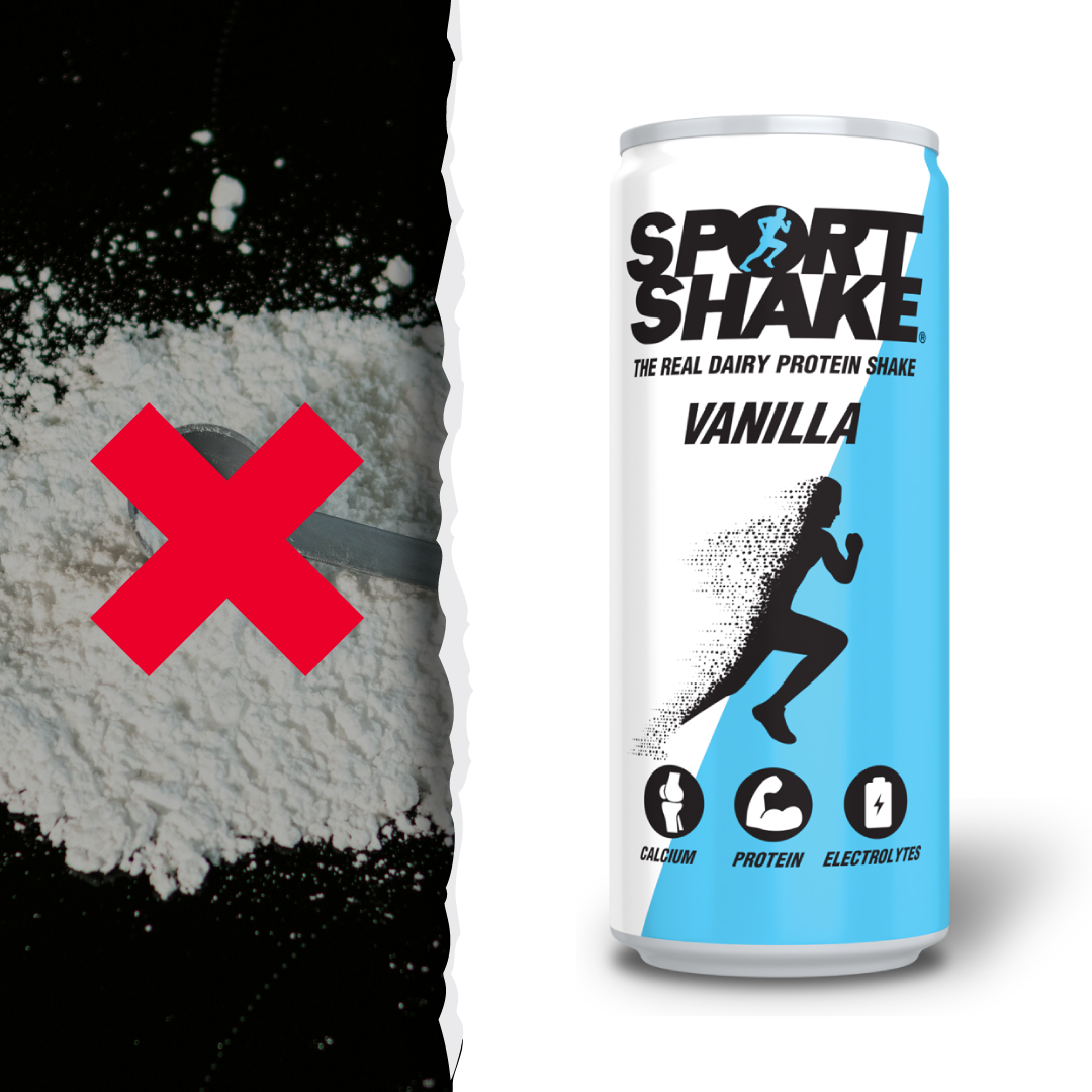 Ditch the scooping, measuring, mixing, and chalkiness of standard protein drinks. Each can of Sport Shake comes pre-formulated with everything you want, and nothing you don't.