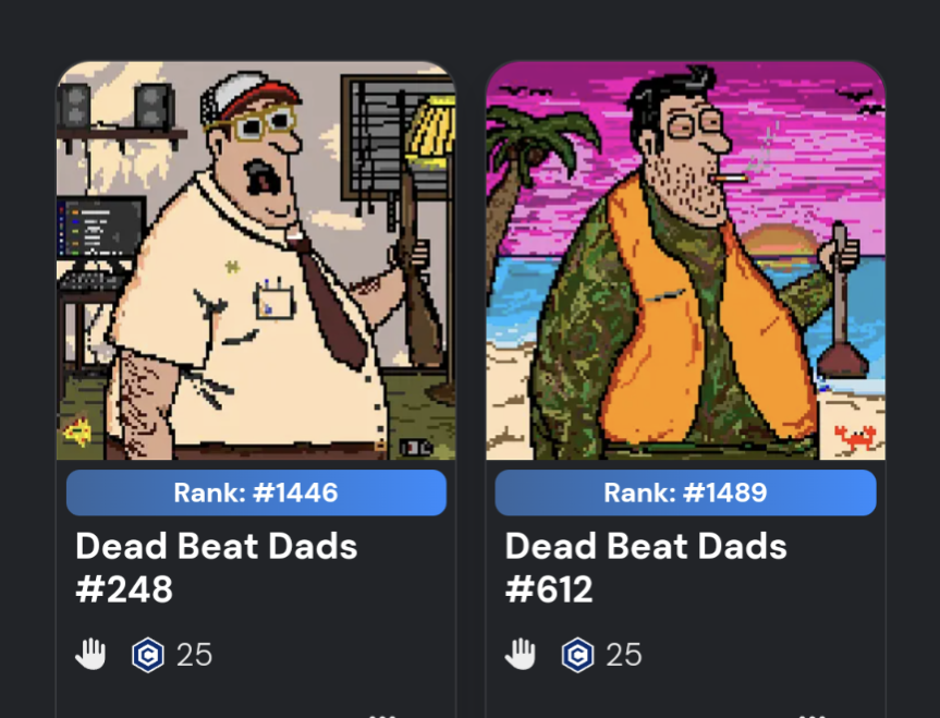 BuyCronos's tweet image. Been sweeping #Deadbeatdads ( @zolape01 ) from @EbisusBay in readiness for the $daddy #memecoin distribution when the public sale ends on Friday - more info on the Discord at discord.gg/2wpbBCRn2J
#Cronos #crofam #FFTB #Cryptocom #DGMissions #CAW