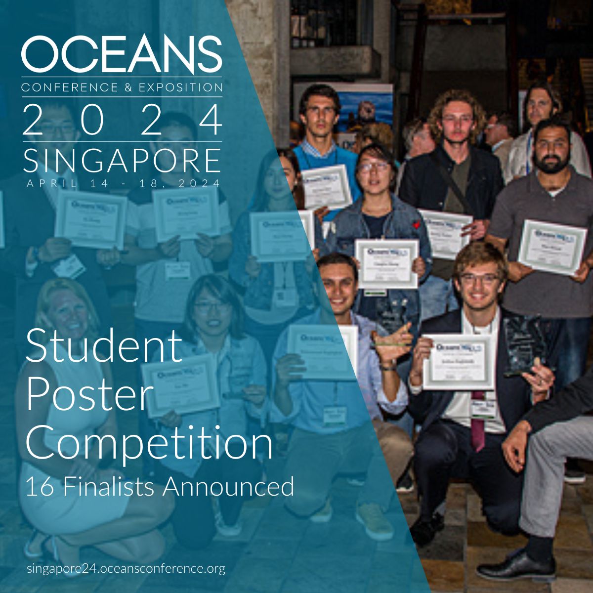 Exciting news! 16 posters are finalists in the Student Poster Competition at OCEANS 2024 Singapore. Thanks to sponsors Office of Naval Research Science & Technology and Schmidt Ocean Institute. Check out the finalists: singapore24.oceansconference.org/student-poster… Register: singapore24.oceansconference.org/experience/reg…