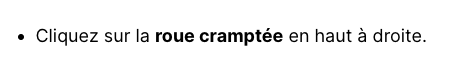 La fameuse roue cramptée