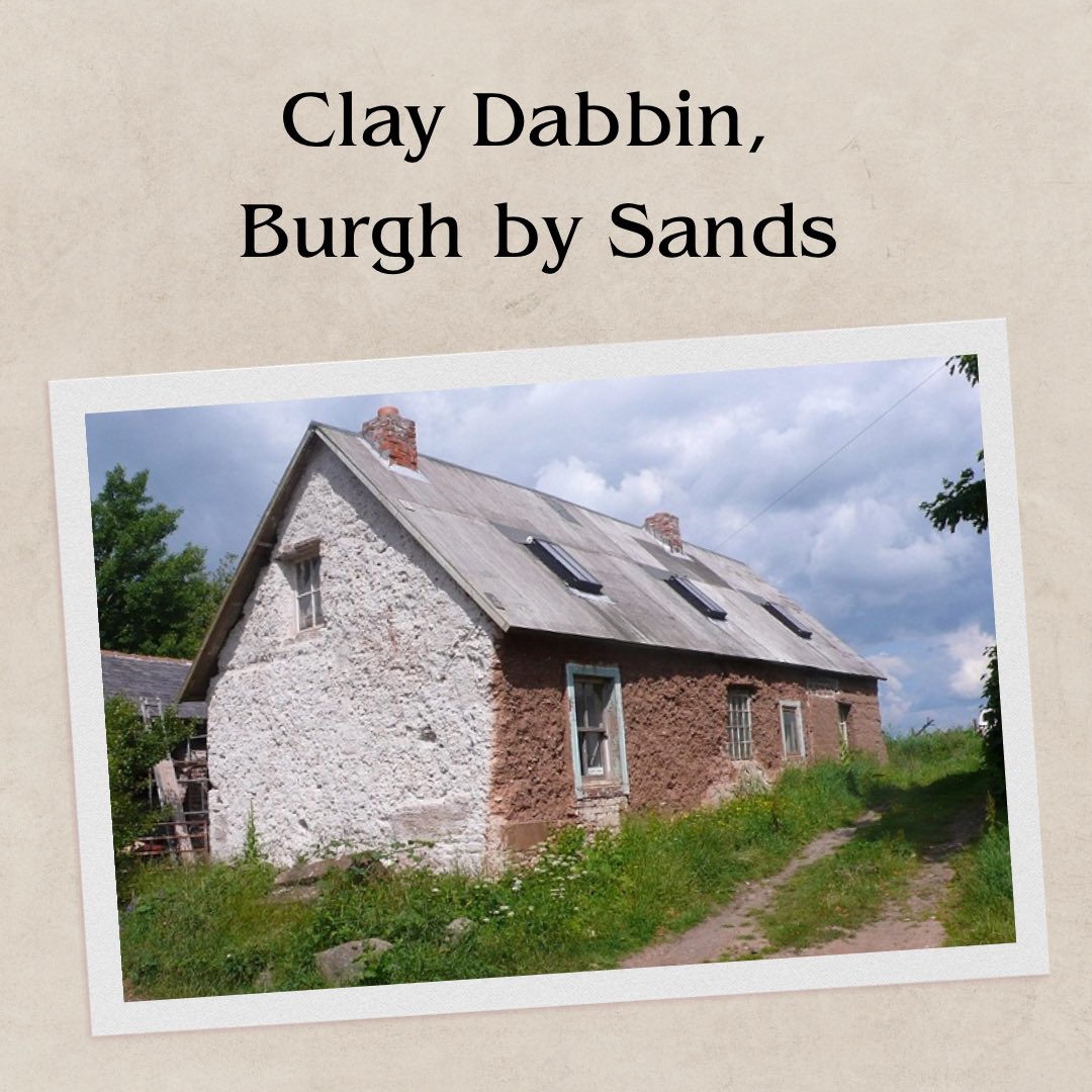 Happy Monday! ⭐️ For our next “place of the week” post we are exploring Clay Dabbin, Burgh by Sands. A clay dabbin is a traditional method of construction using clay, straw, and other natural materials to build structures. Find out more here: cumbriacountyhistory.org.uk/township/burgh…