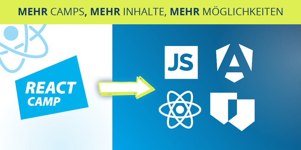 camp_react's tweet image. Du kennst React schon, aber möchtest gerne über den Tellerrand hinaus schauen? 🌟 Schau auf unserem @JS_Days Account vorbei! Hier findest du unsere Camps und Summits zu JavaScript, Angular, React und mehr 🚀