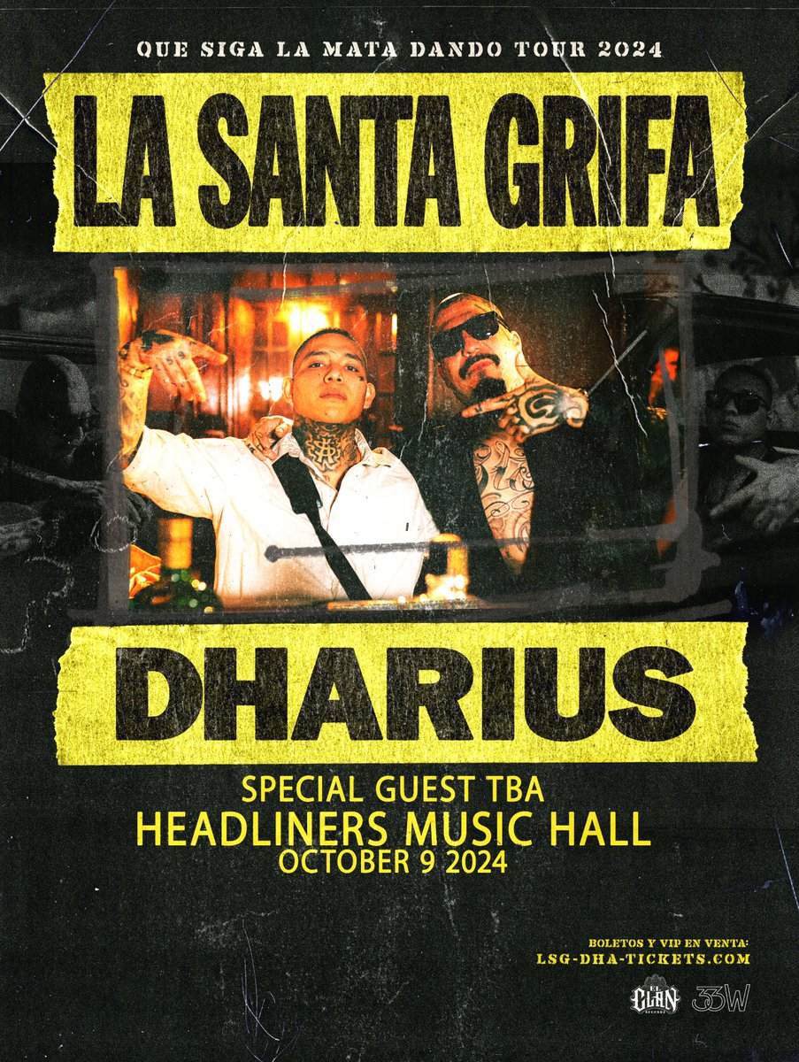 🇲🇽 Just announced: @LaSantagrifa on October 9th with @dhariuselocaso! Tickets on sale Friday at 10AM EDT 🇲🇽 bit.ly/grifaHDL24