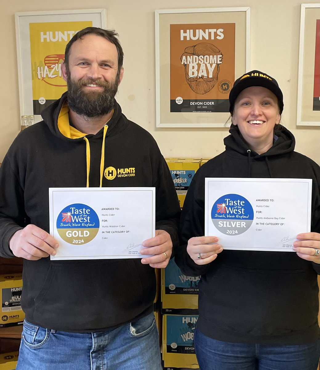 🌟 Exciting News Alert! 🌟 This morning, we were thrilled to receive our certificates for the prestigious @Tasteofthewest awards🏆✨
We are absolutely over the moon to announce that our Wobbler has secured GOLD🥇, while our delightful Andsome Bay has proudly claimed 🥈 #tisproper