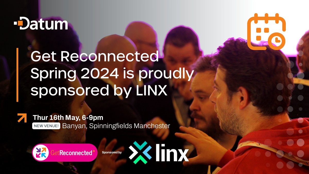 ⭐ SPONSOR ANNOUNCEMENT! ⭐ Our next tech business networking event - Get Reconnected - will be sponsored by @LINX_Network Book your free tickets here - eventbrite.fi/e/get-reconnec… #BusinessNetworking #TechEvent #Networking #DataCentres #Manchester