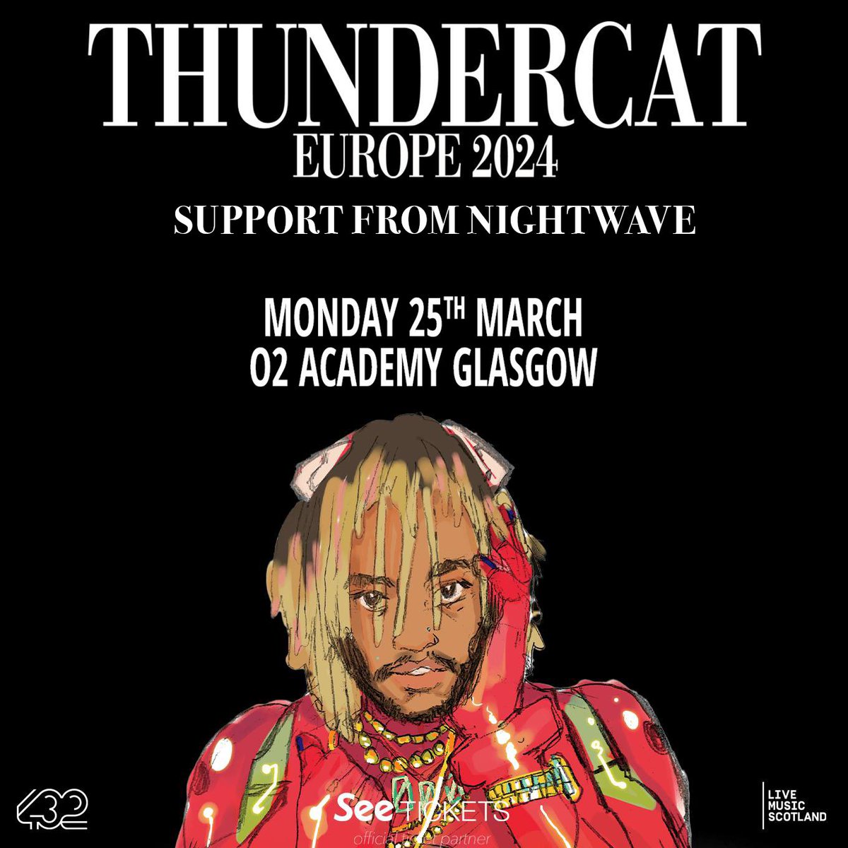 Supporting the one and only Thundercat tonight!!! 🤩🤩🤩 For one night only it’s the return of wonky