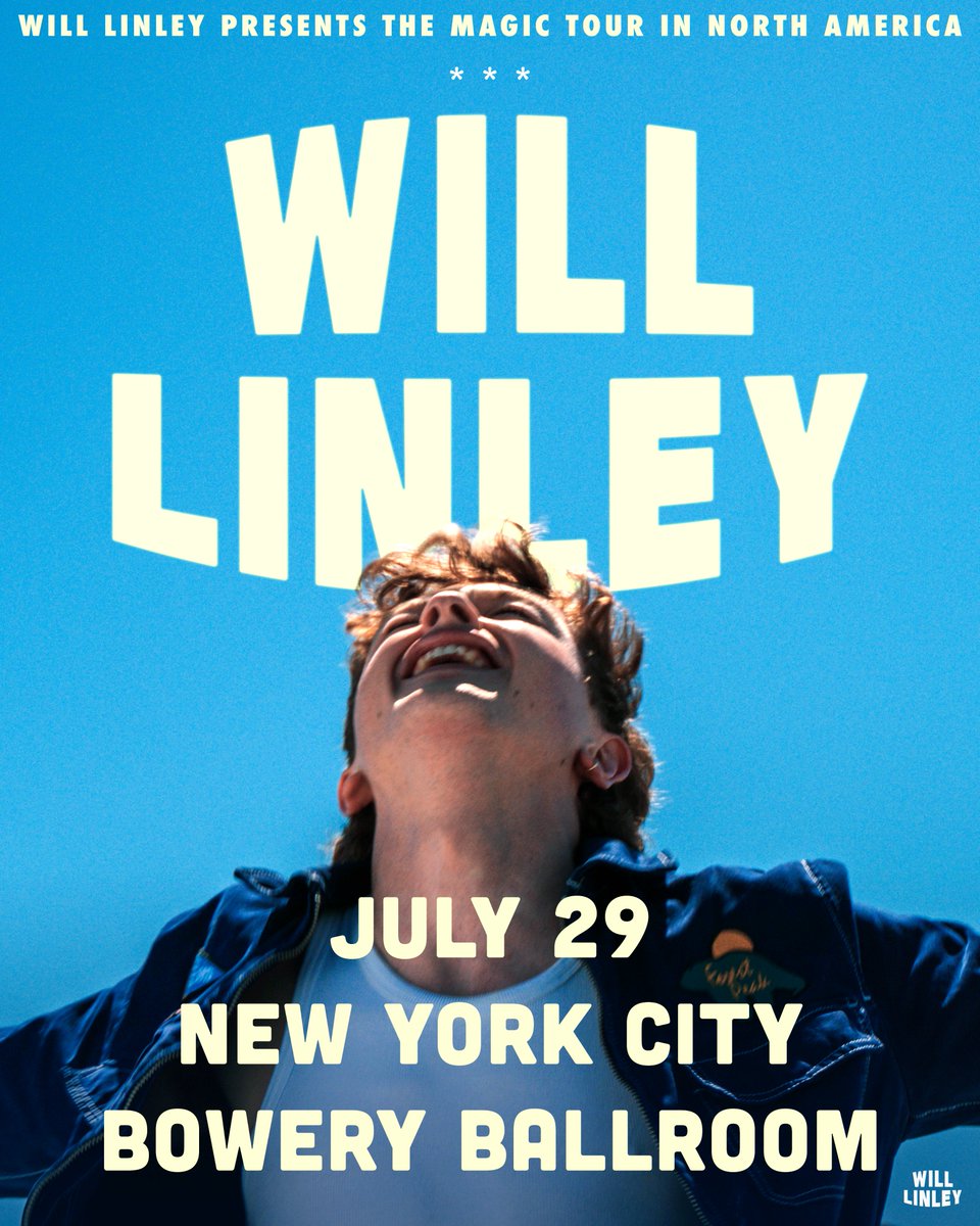 *JUST ANNOUNCED* 7/29 @WillLinleyy Tickets on sale Friday at 10am! --> ticketmaster.com/event/00006074…
