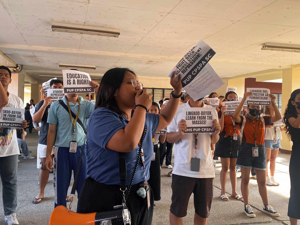 pupcpspa_sc's tweet photo. TAGUMPAY ANG PAGTINDIG NG MGA LINGKOD-BAYAN LABAN PARA SA ATING PANG-AKADEMIKONG KALAYAAN TUNGO SA ISANG MALAYANG CPSPA! ✊🏽
#MalayangCPSPA
#EndStudentRepression
#DefendAcademicFreedom https://t.co/NS2wiKf0PL