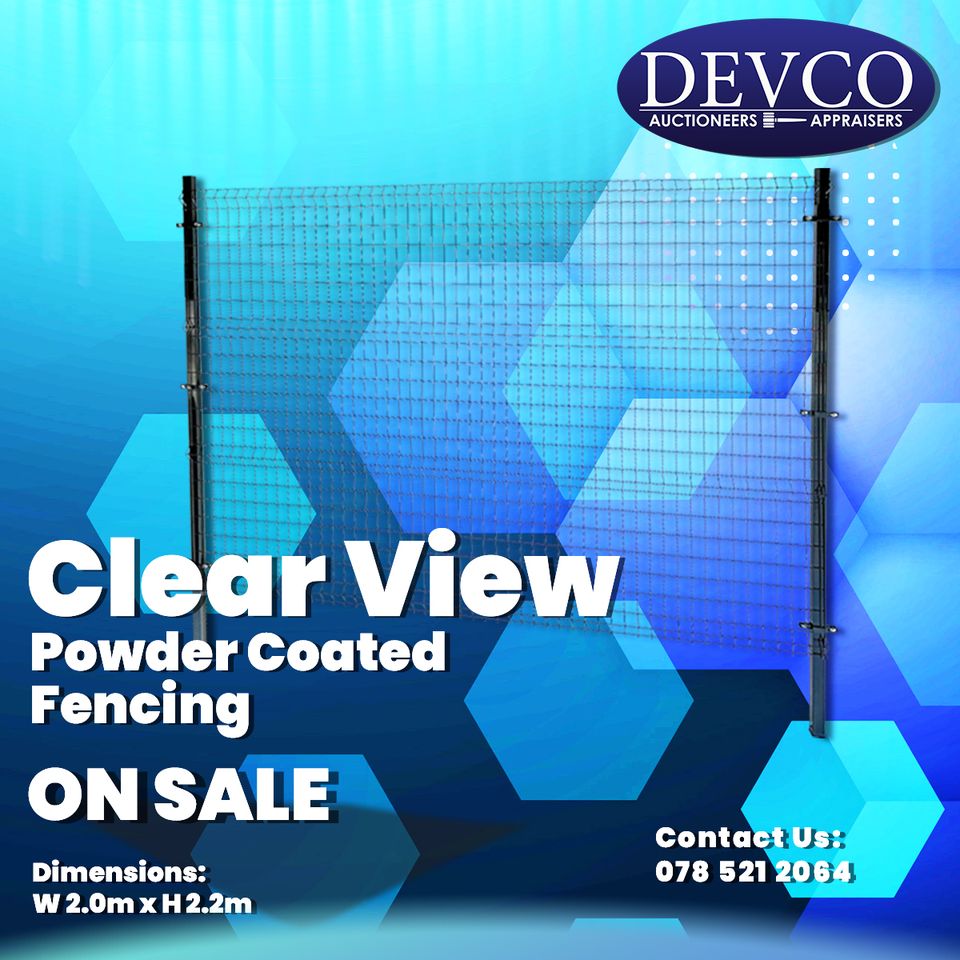 Auction_Finance's tweet image. Clear view powder coated Fencing On Sale | DEVCO AUCTIONEERS | devcoauctioneers.co.za
Secure a personal loan today, contact, Wouter Van Wyk at 083 383 8990  | auctionfinance.co.za/cashpower/
#AuctionFinance #clearviewfence #stockcleareance
Auth. FSP34936