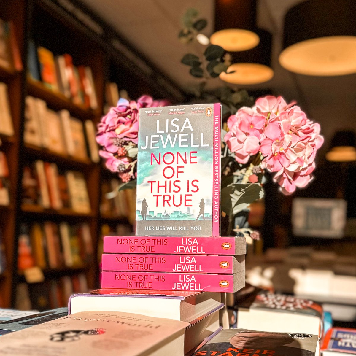 Our Thriller of the Month for March is None of This is True by Lisa Jewell! 🎙️

A podcaster’s life threatens to unravel in this suspenseful psychological thriller!

#waterstonesnorthallerton #northallerton #bookshop #lovenorthallerton #waterstones #lisajewell #noneofthisistrue