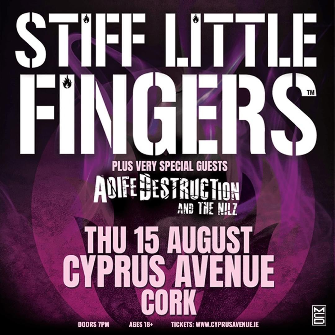 Toxic John (@toxicjohn11) on Twitter photo <a href="/RigidDigits/">Stiff Little Fingers</a> Stiff Little Fingers plus very special guests Aoife Destruction and <a href="/NilzThe/">The Nilz</a> <a href="/CyprusAveCork/">Cyprus Avenue</a> City Thursday 15th August onsale today <a href="/TicketmasterIre/">Ticketmaster Ireland</a> Ireland <a href="/mcd_productions/">MCD Productions</a> @BrassneckMusic <a href="/RigidDigits/">Stiff Little Fingers</a> Stiff Little Fingers plus very special guests Aoife Destruction and <a href="/NilzThe/">The Nilz</a> <a href="/CyprusAveCork/">Cyprus Avenue</a> City Thursday 15th August onsale today <a href="/TicketmasterIre/">Ticketmaster Ireland</a> Ireland <a href="/mcd_productions/">MCD Productions</a> @BrassneckMusic
