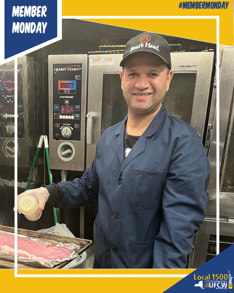 This #MemberMonday we would like to introduce you to Francisco Gonzalez, from Dan's Keyfood. Francisco has been member for 22 years and works in the deli. Next time you are in Dan's Keyfood try some of Francisco's sliced meats. #MemberMondays #FranciscoGonzalez #UFCW1500