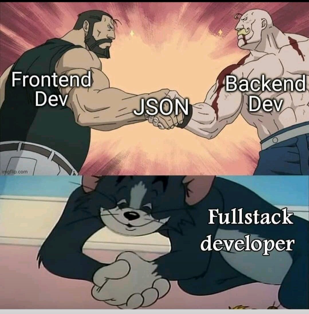 Any full stack developer here?🥲
#letsconnect 
#fullstackdevelopment #frontend #backend