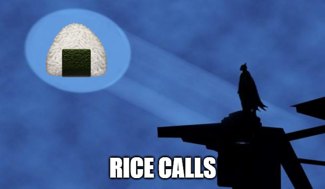 Even dark knights have dark rice(idk man)