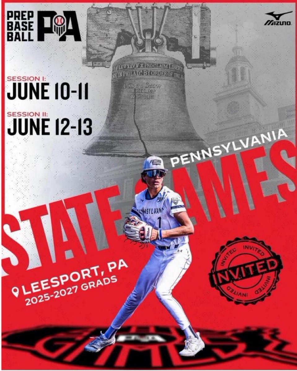 Thank you @PrepBaseballPA for the invite to state games! I’ll be attending the first session June 10-11.