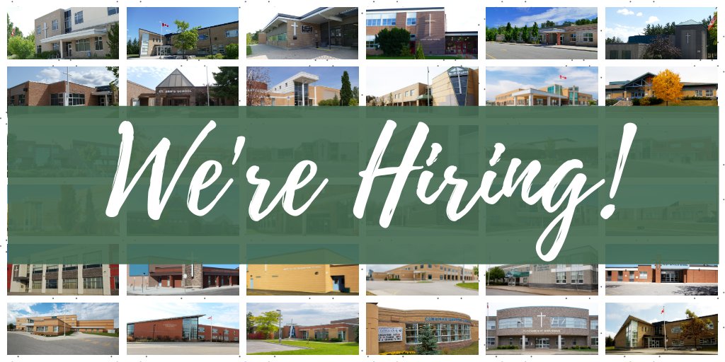 Work with us! We're currently accepting applications for the following positions: - Capital/Financial Analyst - Psychologist/Psychological Associate/Psychoeducational Consultant - Electrician - Various Supply Positions Visit smcdsb.on.ca/jobpostings for details!