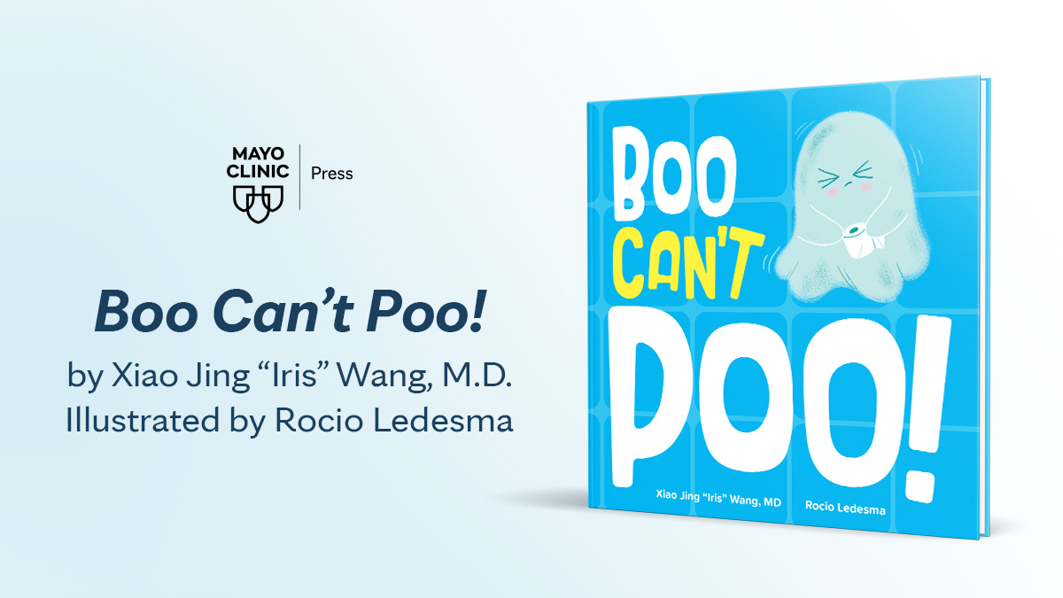 I am beyond excited to officially share the release of my children's book, 'Boo Can't Poo'! Follow Boo's journey to a succesful💩with: 🏃‍♂️Exercise 🥤 Water 🥝 Fiber ... and more! Pre-order now: a.co/d/14eYMlq Official Release: July 16, 2024! @Mayoclinicpress