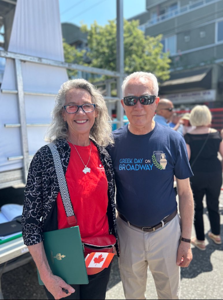 Here in Vancouver Quadra, I am lucky enough to attend the Greek Day on Broadway Festival each year. I have always so enjoyed the opportunity to chat with our Greek community members and immerse myself in the culture. Happy Greek Independence Day!