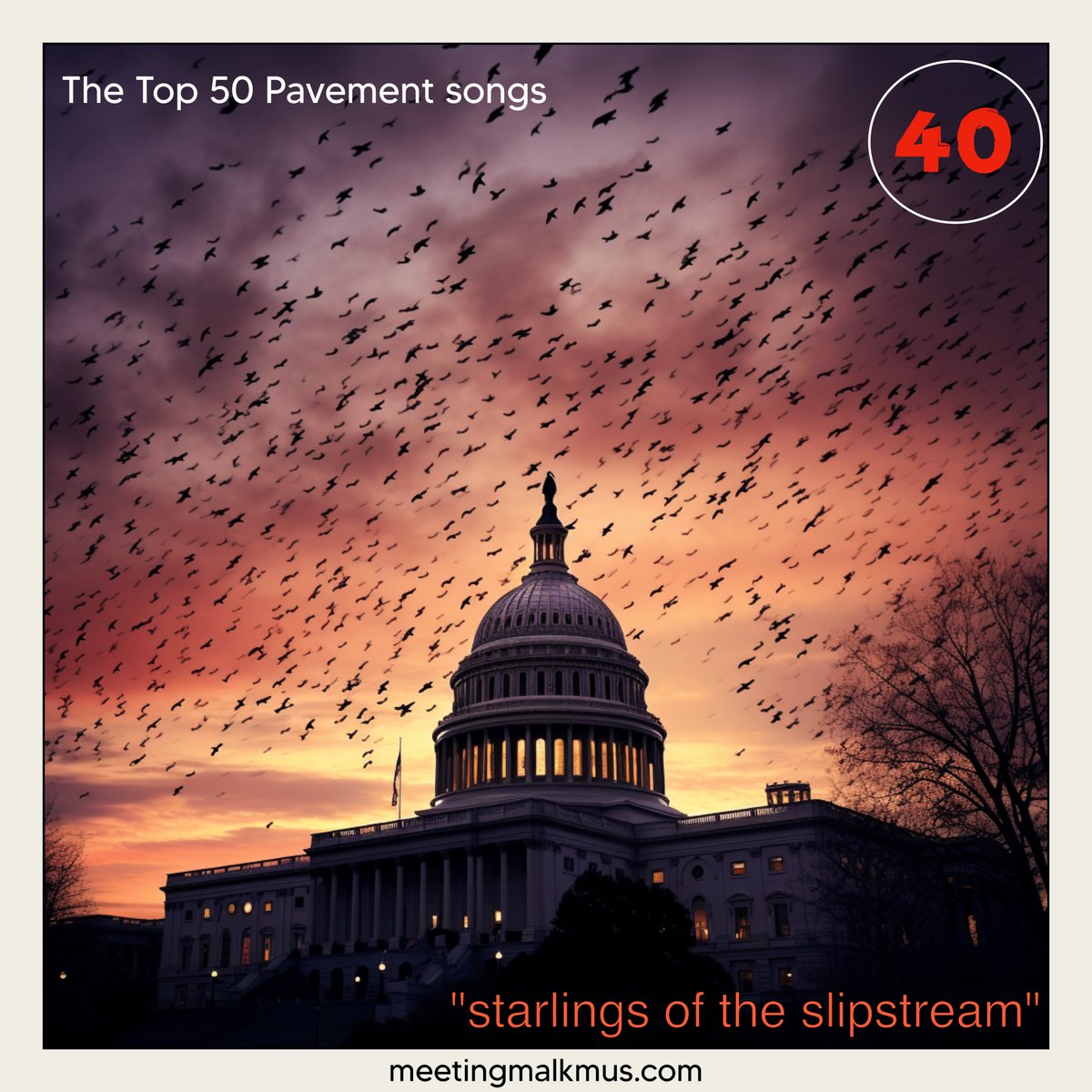 Last week on the Meeting Malkmus Top 50 Countdown we spoke with Cam from Toronto about song 40, Starlings of the Slipstream. What will song # 39 bring? Tune in to find out where ever you get your podcasts! link.chtbl.com/Song39 #Pavement