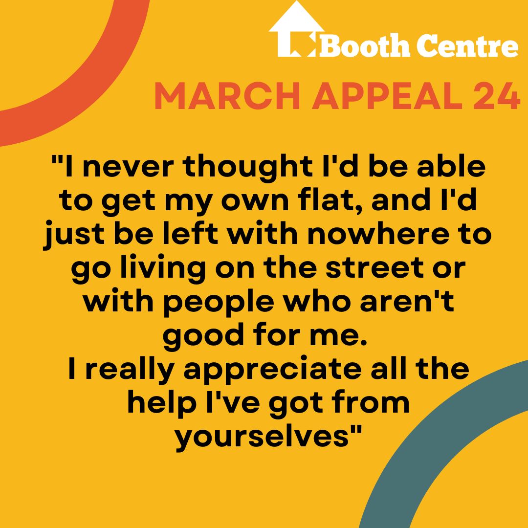 It's the last week of our March Appeal. Please donate today to support more people in Manchester. #BoothCentre #Manchester #Community