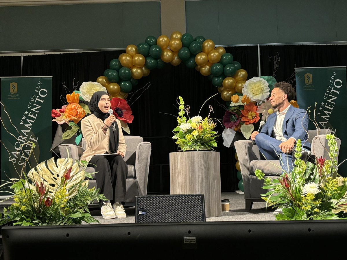 Happening now @sacstate: President @DrLukeWood leads the discussion with students, faculty, and staff on being an antiracism and inclusive campus, and our campus plan. #AdvancingTheAICP