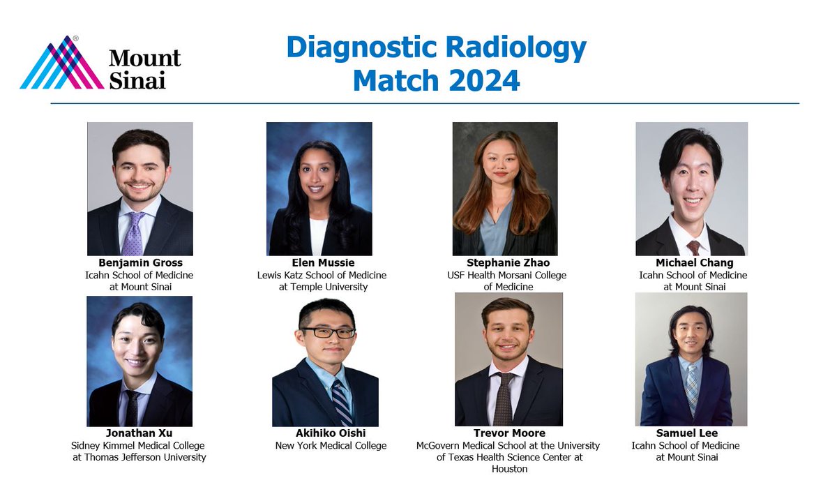 Mount Sinai Radiology Residency (@mountsinaidr) on Twitter photo Welcome & Congratulations to the Class of 2029! We are thrilled to have you and can’t wait to get started! #Match2024 #MatchDay2024 #radres <a href="/MountSinaiDMIR/">Mount Sinai Diag, Molecular, and Interv Radiology</a> <a href="/MountSinaiDR/">Mount Sinai Radiology Residency</a> <a href="/MountSinaiIR/">Mount Sinai IR</a> Welcome & Congratulations to the Class of 2029! We are thrilled to have you and can’t wait to get started! #Match2024 #MatchDay2024 #radres <a href="/MountSinaiDMIR/">Mount Sinai Diag, Molecular, and Interv Radiology</a> <a href="/MountSinaiDR/">Mount Sinai Radiology Residency</a> <a href="/MountSinaiIR/">Mount Sinai IR</a>