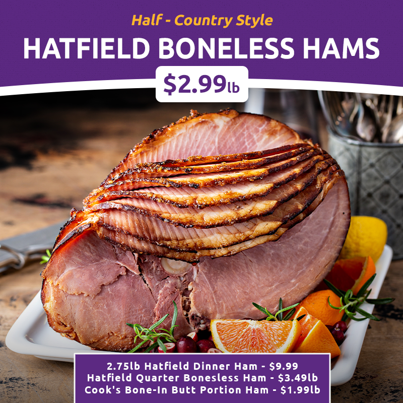 Easter Hams are available at George's Market! #ham #Easter #honeyham #dinner
