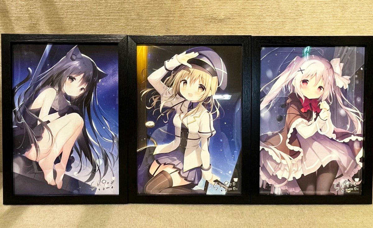 たまこてん２ 京都巡回展 星空鉄道とシロの旅 額付 サイン入り ミニアートグラフ たまこてん2』京都巡回展グッズ紹介🦴 【版上サイン入りミニアート