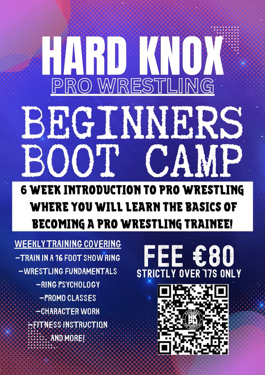 BECOME A PRO WRESTLER!! Now is your chance to begin your wrestling journey as we launch our second block of new beginners for 2024. It's the best decision you will make! DM us for any info needed. Open days for new beginners - Monday April 8th and Wednesday April 10th.