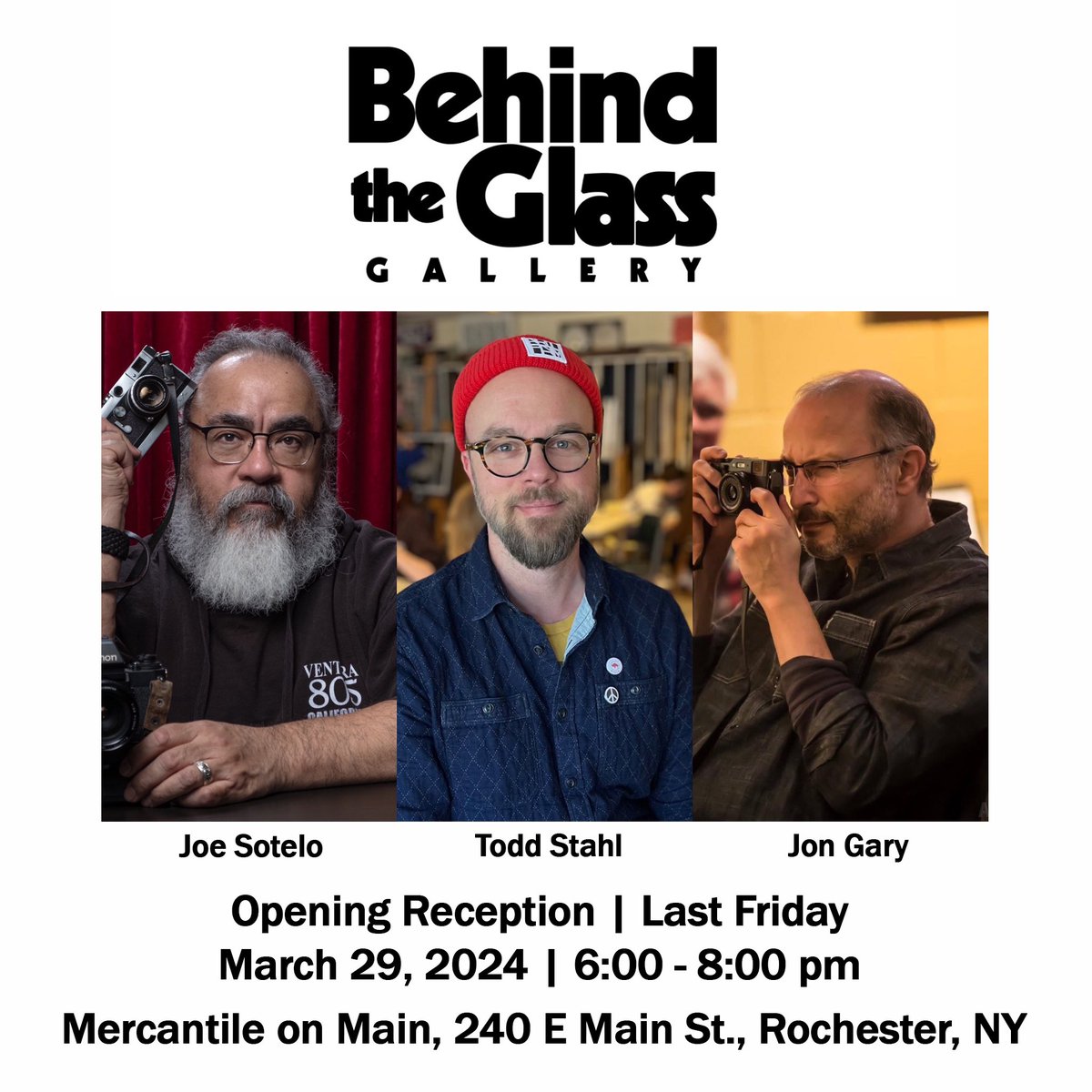 As we return to our monthly showcases this year, we decided to move our opening receptions to last Fridays, starting this Friday, and we hope to see you there to celebrate our first new group of the year!

3/29/24
6-8pm

Mercantile on Main, 240 E Main St., Rochester, NY