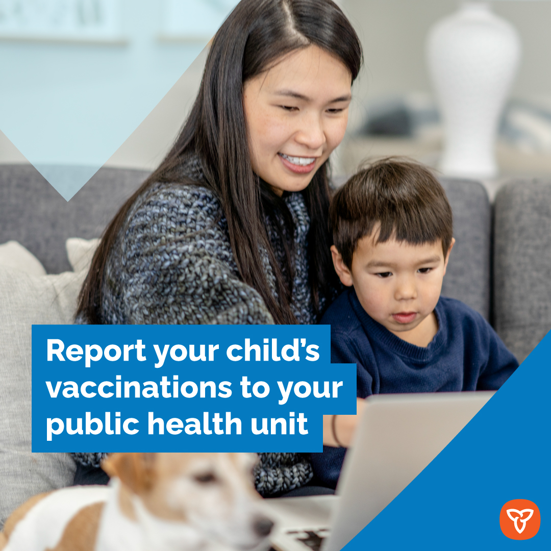 Parents: DYK every time your child gets a vaccine from their health care provider, you need to report your child’s updated immunization records to your local public health unit?

Learn the steps you need to take to view and update their records: ontario.ca/page/about-mea…