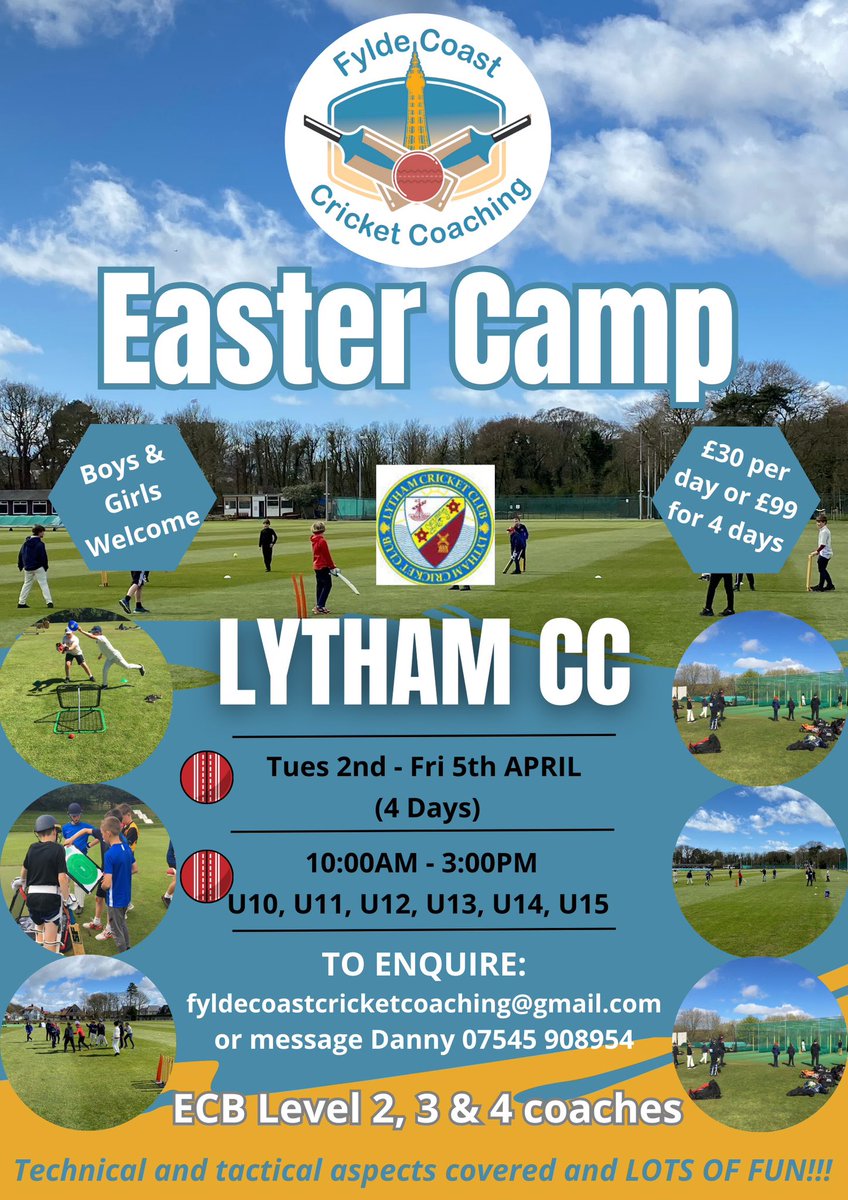 🐣🏏EASTER CAMP STARTING NEXT WEEK!🏏🐣