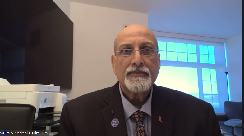 'It is incumbent upon all of us to find our humanity and stand up for it.' - @ProfAbdoolKarim, IAS-Lancet Commission on Health & Human Rights report webinar