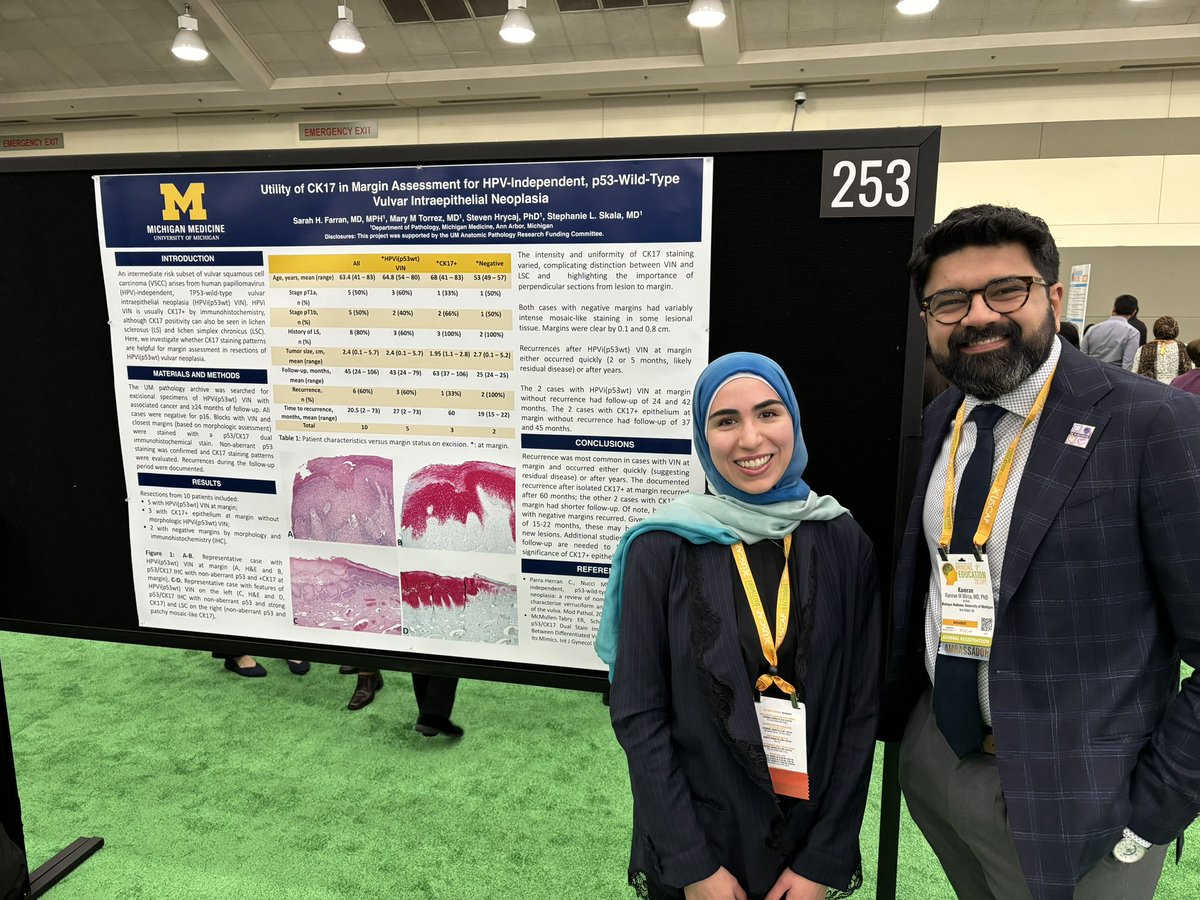 Kamran Mirza MD PhD - کامران مرزا (@kmirza) on Twitter photo Stop by poster 253 and learn from <a href="/sarahnfarran/">Sarah Farran, MD, MPH</a>! #UMichPath <a href="/UMichPath/">Michigan Pathology</a> #USCAP2024
Recurrence was most common in cases with VIN at margin and occurred either quickly (suggesting residual disease or after years. The documented recurrence after isolated CK17+ at margin recurred Stop by poster 253 and learn from <a href="/sarahnfarran/">Sarah Farran, MD, MPH</a>! #UMichPath <a href="/UMichPath/">Michigan Pathology</a> #USCAP2024
Recurrence was most common in cases with VIN at margin and occurred either quickly (suggesting residual disease or after years. The documented recurrence after isolated CK17+ at margin recurred