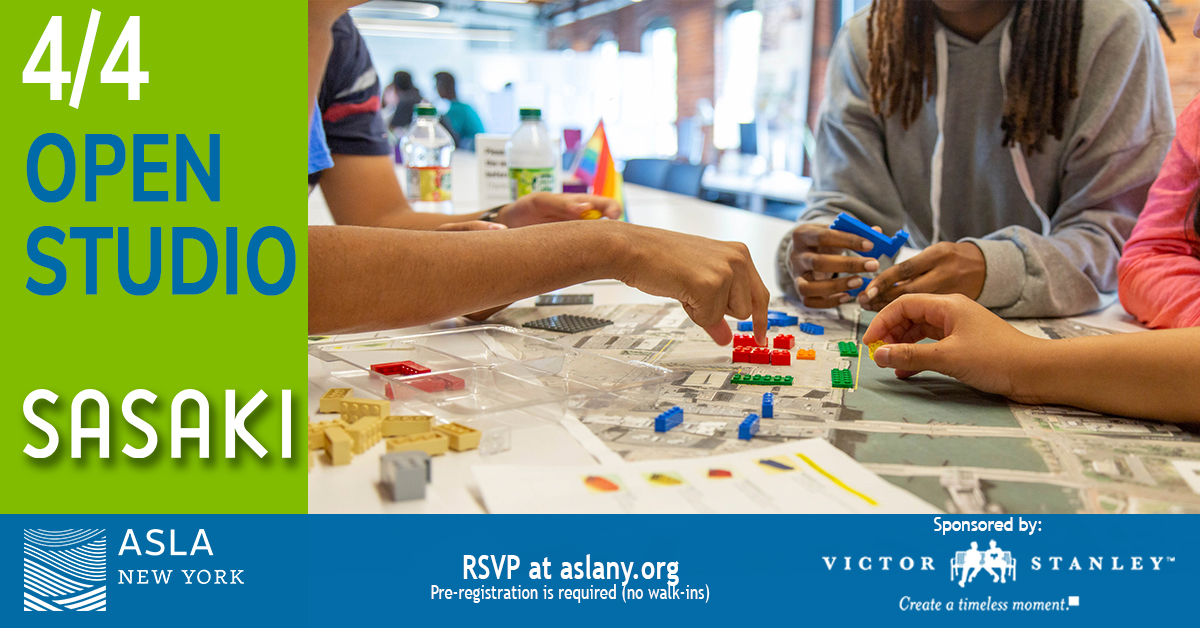 Please join ASLANY for our first Open Studio of 2024! April 4, 2024 at 6:30pm Sasaki 16 Court Street, Suite 1401, Brooklyn More information and sign-up on our website: aslany.org/event/aslany-o… Generously sponsored by Victor Stanley #aslanyc