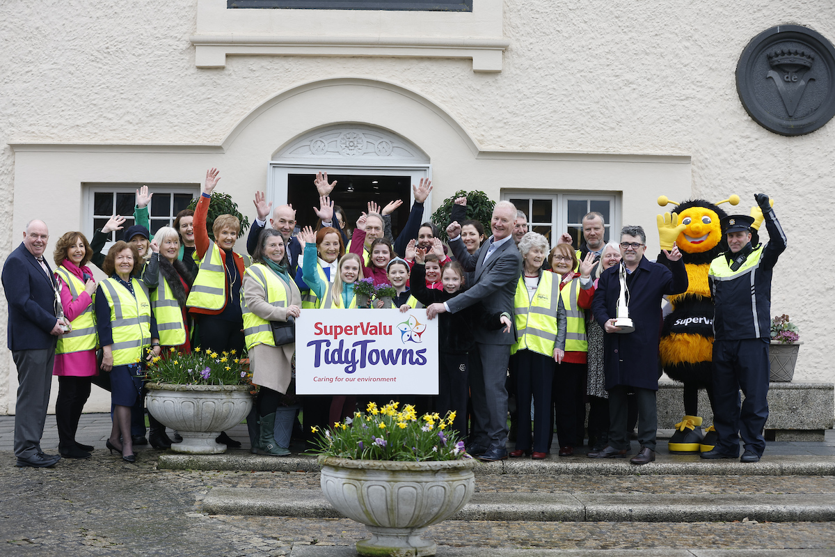 2024 SuperValu TidyTowns Competition launches in Ireland's Tidiest Town, Abbeyleix Co. Laois. All year, over 30,000 volunteers work tirelessly to make their local communities better and more sustainable places. Closing date for entries, 8 May 2024