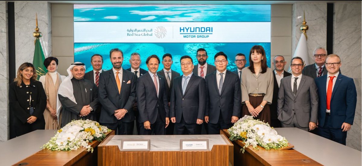 Dynamic partnership with Hyundai Motor will accelerate the Kingdom's transition to a green economy and supports the #SaudiVision2030 goal of achieving a net-zero emission society by 2060.

#ForPeopleAndPlanet
#Hyundai 
#NetZero @RedSeaGlobal