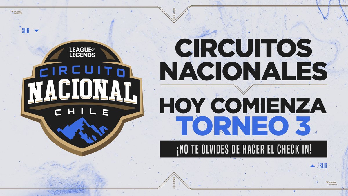 🥳¡No se olviden de hacer el CHECK-IN! 🏆
🥳¡No se olviden de hacer el CHECK-IN! 🏆
🥳¡No se olviden de hacer el CHECK-IN! 🏆

HOY #CircuitosNacionales TORNEO 3🔥
➡️Circuitosnacionales.com ⬅️
➡️Circuitosnacionales.com ⬅️
➡️Circuitosnacionales.com ⬅️