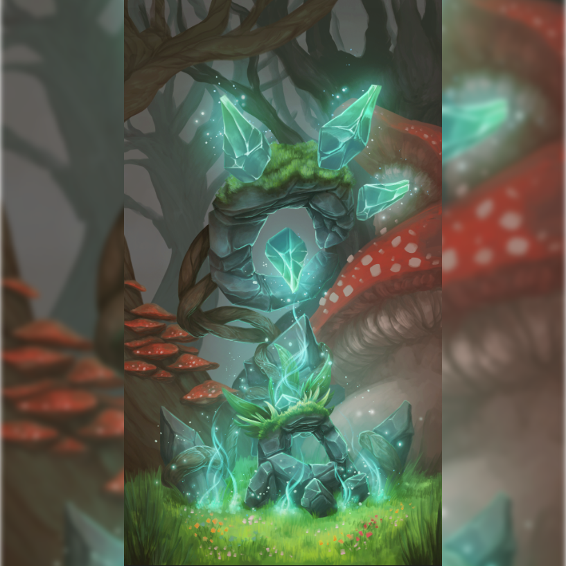 Another wonderful illustration by our artists of Dolmoss and his earth faction tower! 😍 Here is one of the few times you will see Dolmoss energizing his tower. 🌱 Dolmoss's laser beam becomes more and more powerful with each level increase. 💥