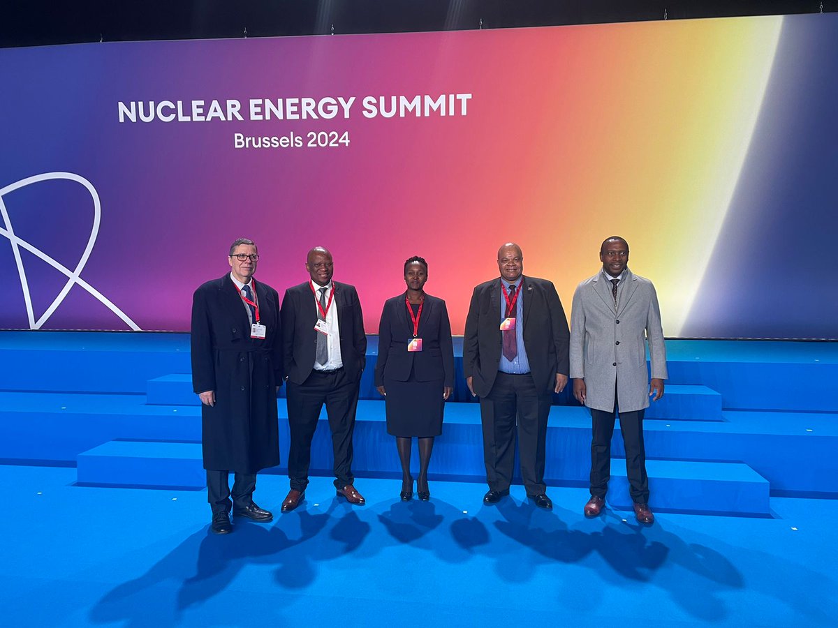 World leaders gathered in Brussels at the first ever Nuclear Energy Summit to highlight the role of nuclear energy in addressing the global challenges to reduce the use of fossil fuels, enhance energy security and boost economic development and Necsa took part. @DMRE_ZA