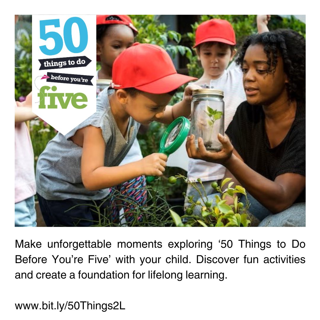 Explore the world of minibeasts with the 50 Things activity 'Mini Beasts and Bug Hunting.' Let's embark on a minibeast hunt with our little explorers and discover the wonders of nature from wriggly worms to colourful butterflies. bit.ly/50Things2L #50ThingsTo #LearnTogether