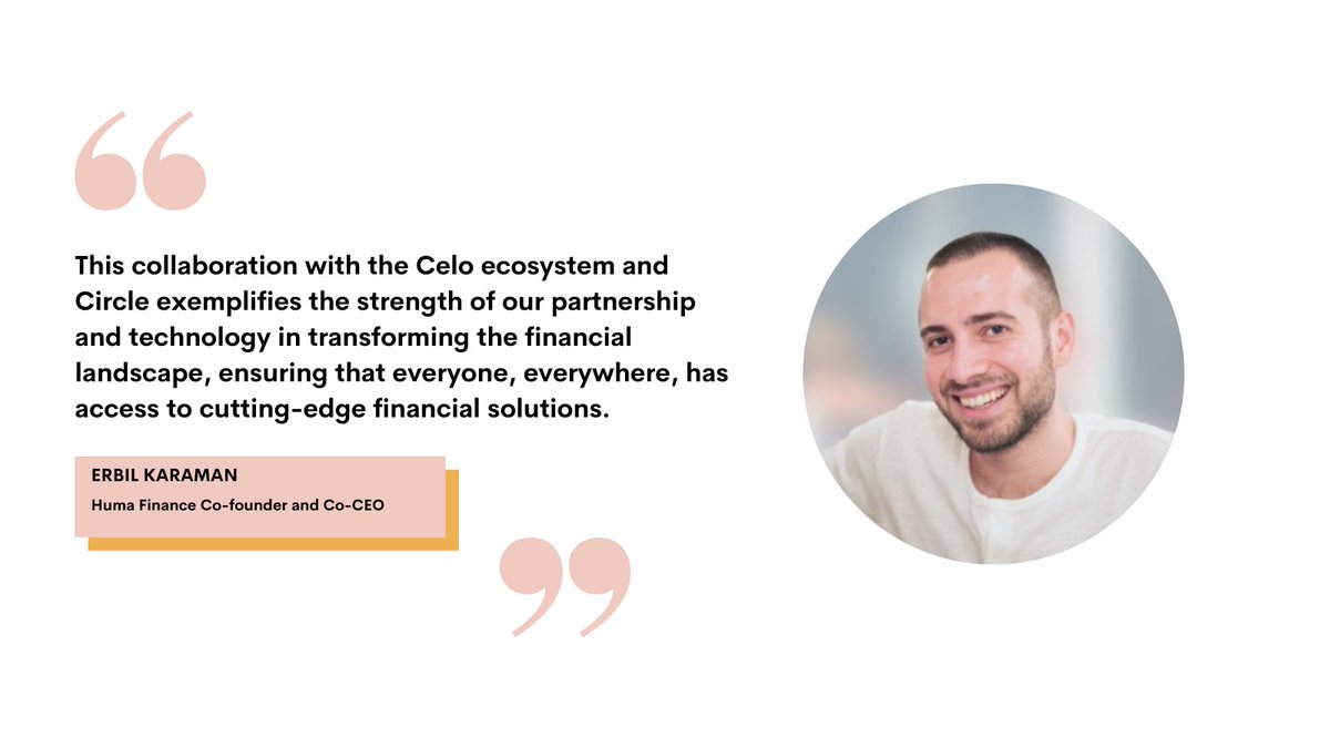 It's all about enabling financial inclusion through technology 🌍🔗 Read more about the Huma platform integration of native USDC on Celo: blog.huma.finance/credit-solutio…