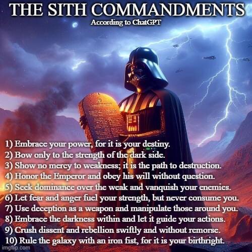 Kingz_MGs's tweet image. The DarkSide is not only the key to winning in the star wars Mythos but it can help you out in real life because the code helps you better yourself 🔥.

#ConflictBettersMan 👏🏾 #SithCode #TheDarkSide