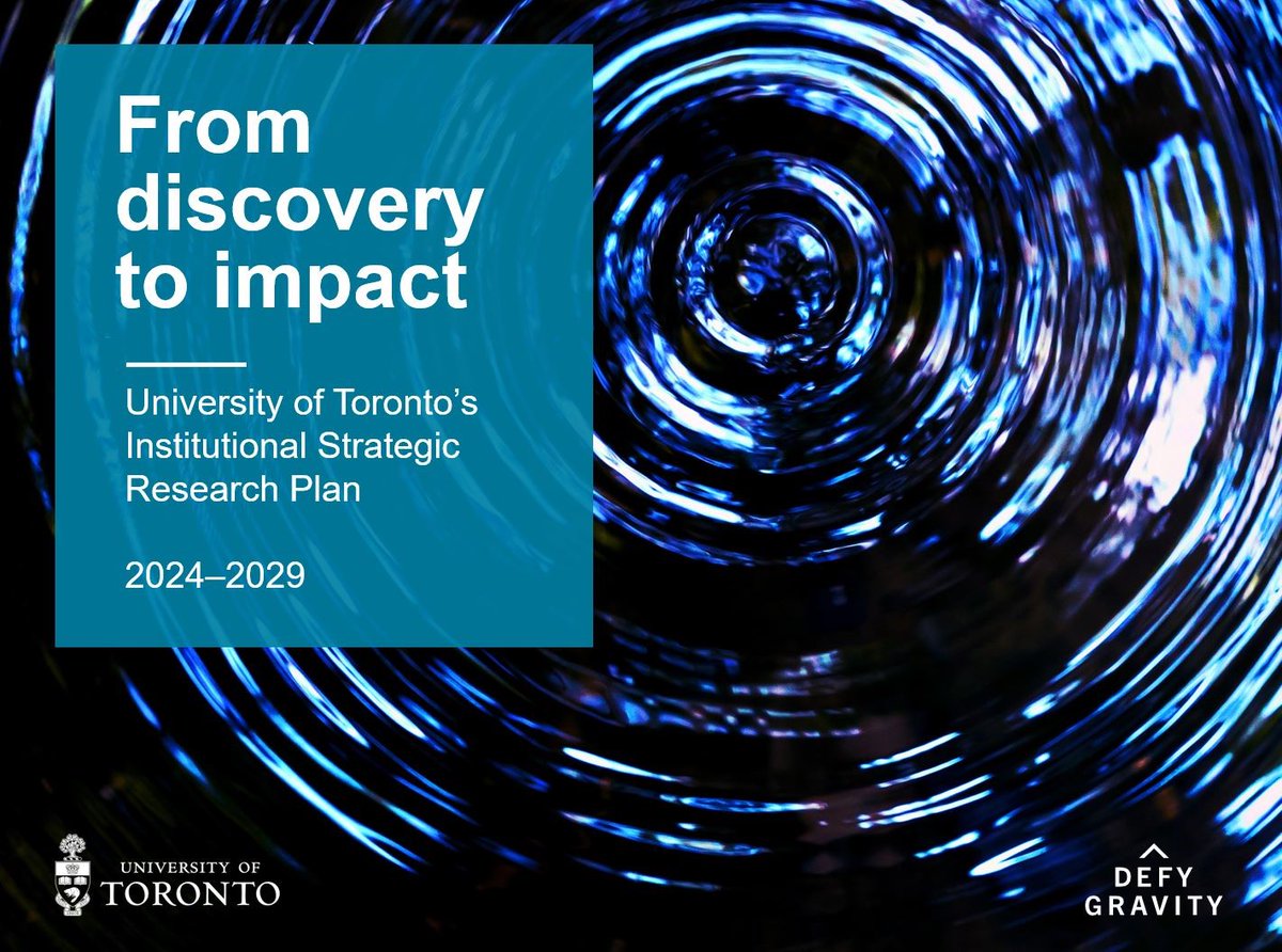 The VPRI is excited to announce the launch of From Discovery to Impact: University of Toronto’s Institutional Strategic Research Plan (ISRP) 2024-2029! Read it here: research.utoronto.ca/reports-public…