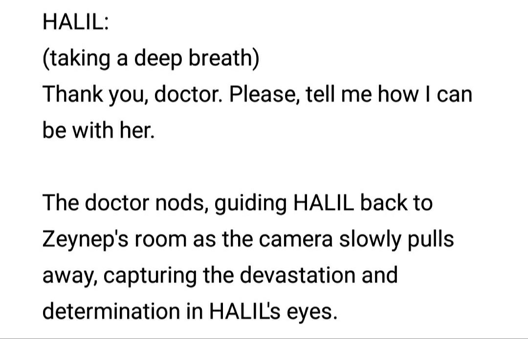 i asked chatgpt to write a scene where Zeynep is hurt and the doctor comes out to tell Halil she lost the baby when he didn't knew she was pregnant...and this is what I got 🥹 Bahadır hear me out #HudutsuzSevda