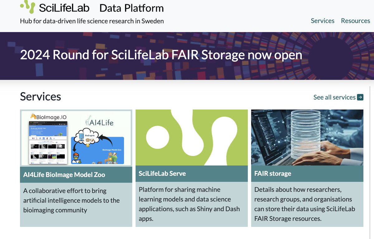 SciLifeLab_DataCentre (@scilifelab_dc) on Twitter photo Check out the latest new service on SciLifeLab Data Platform data.scilifelab.se AI4Life Bioimage Model Zoo bioimage.io/#/
#bioimaging #AI #DDLS
<a href="/imweio/">Wei OUYANG</a> <a href="/scilifelab/">SciLifeLab</a> Check out the latest new service on SciLifeLab Data Platform data.scilifelab.se AI4Life Bioimage Model Zoo bioimage.io/#/
#bioimaging #AI #DDLS
<a href="/imweio/">Wei OUYANG</a> <a href="/scilifelab/">SciLifeLab</a>