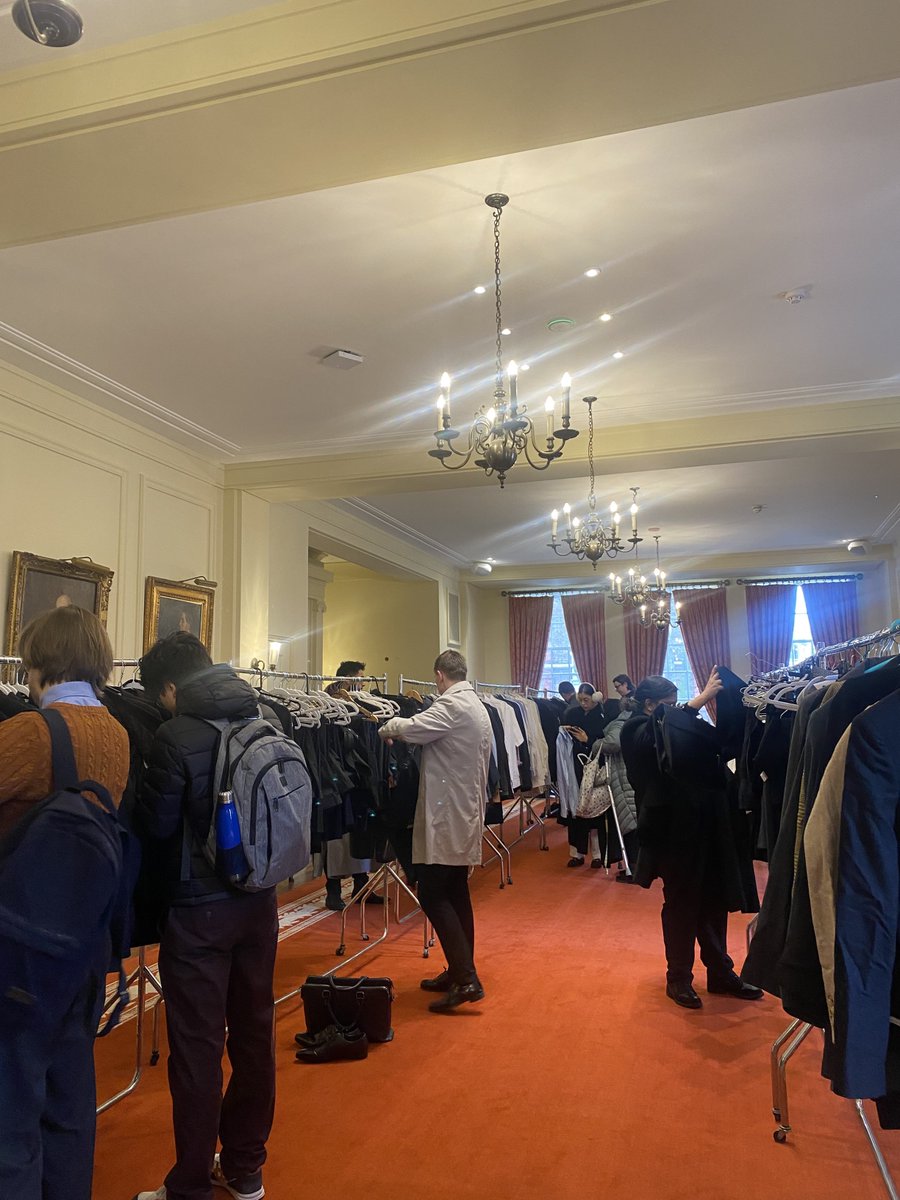 Wow! The Kalisher Pre-loved clothing fair has been great so far, we're here until 7pm so drop in any time!🙌 A special thank you to @kalishertrust, Gray's Inn staff and volunteers for making this happen. 🚨Applications for wigs and gowns are still open: ow.ly/ibGK50R0VCo