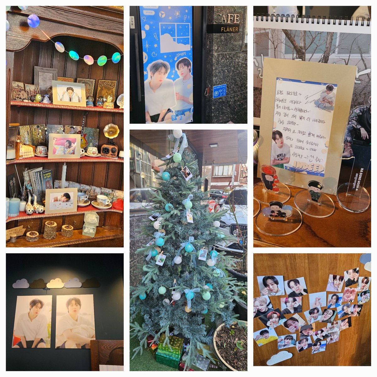 #카페플라네 배를 채우고 걸어걸어 도착💕하성운트리가🌲똭 버티고 있는 셍카페🤭 카페안은 성운이로 가득가득🎁 가만있어도 기분 좋아지는 마법~근데 하성운 쿠키가 품절이라니ㅠ 곳곳에 숨어있는 성운이찾기ㅋ성운이 메모까지💯 셍카페 너무 이뻐요~
#하확행 #결국_하성운 
#하성운 #셍투어_행복해